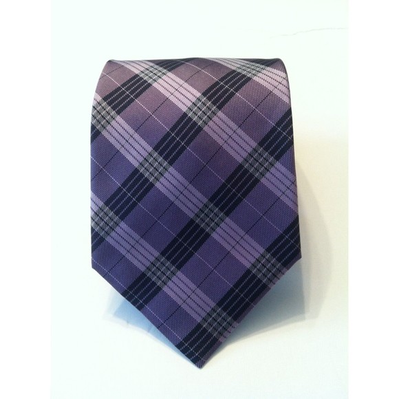 Light Purple Plaid Tie – GentlemanJoe NWOT GEOFFREY BEENE MENS NEW LAVENDER 100%SILK PLAID WIDE NECK TIE WIDTH: 3 7/8\